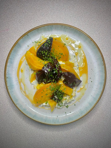 Golden and Red Beets and Ricotta