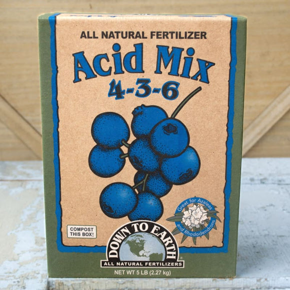 Down to Earth Acid Mix Fertilizer NPK 436 (5 LB) Garden