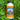 Neptune's Harvest organic fish fertilizer bottle on a healthy green garden background
