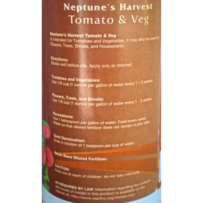 Neptune’s Harvest Tomato and Veg 2-4-2 - Gardening Supplies