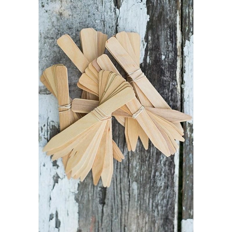 Six Inch Wood Labels (50)